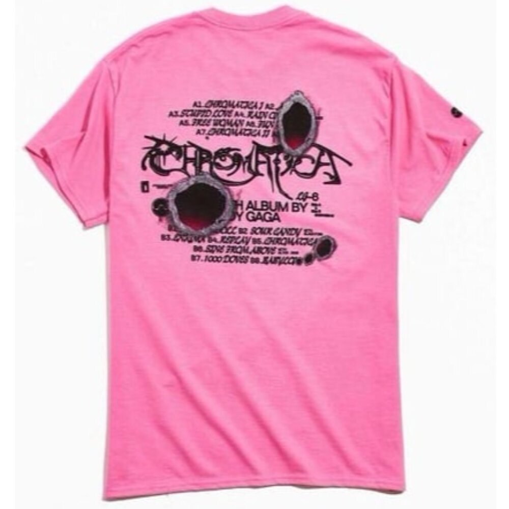 NEW MENS UNISEX LADY GAGA CHROMATICA TEE